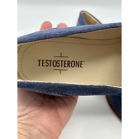 Testosterone Men's Proud Lee Blue Suede Tassel Loafers Size 43M (10) - Picture 3 of 10